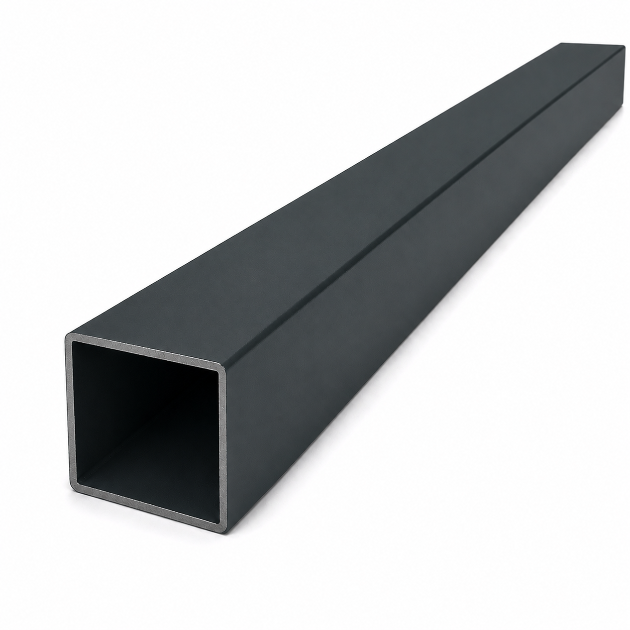 Vierkante paal 60/60/2.mm - 2.00m -ANTRACIET