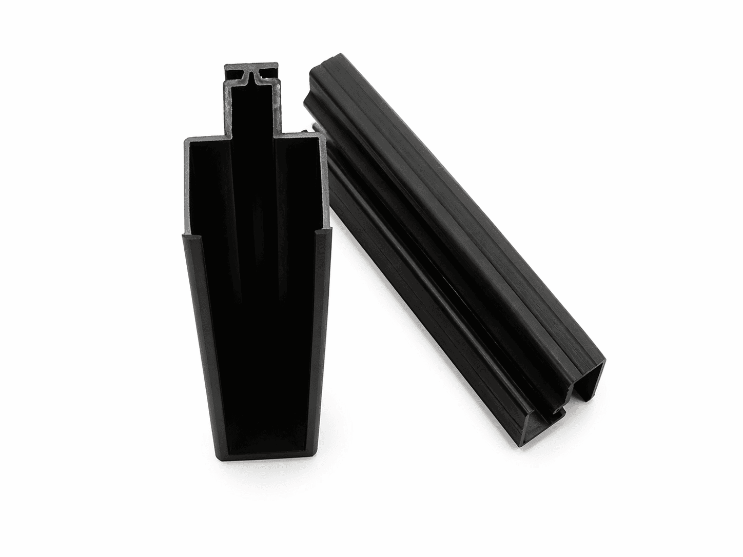 Pinto U-profiel -25/2.00m - ZWART
