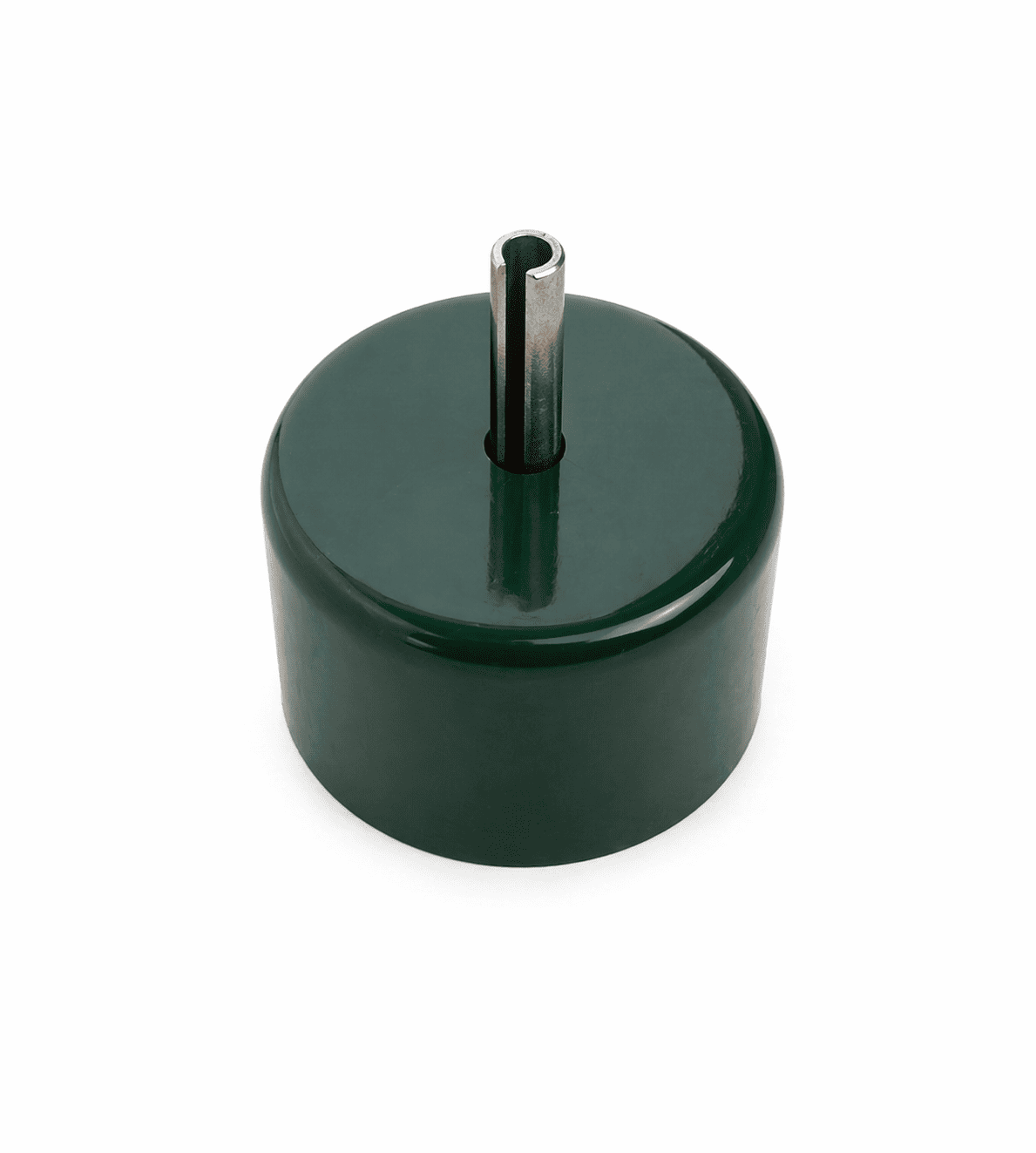 Capuchon embout de lisse avec tige - dia 42mm - VERT