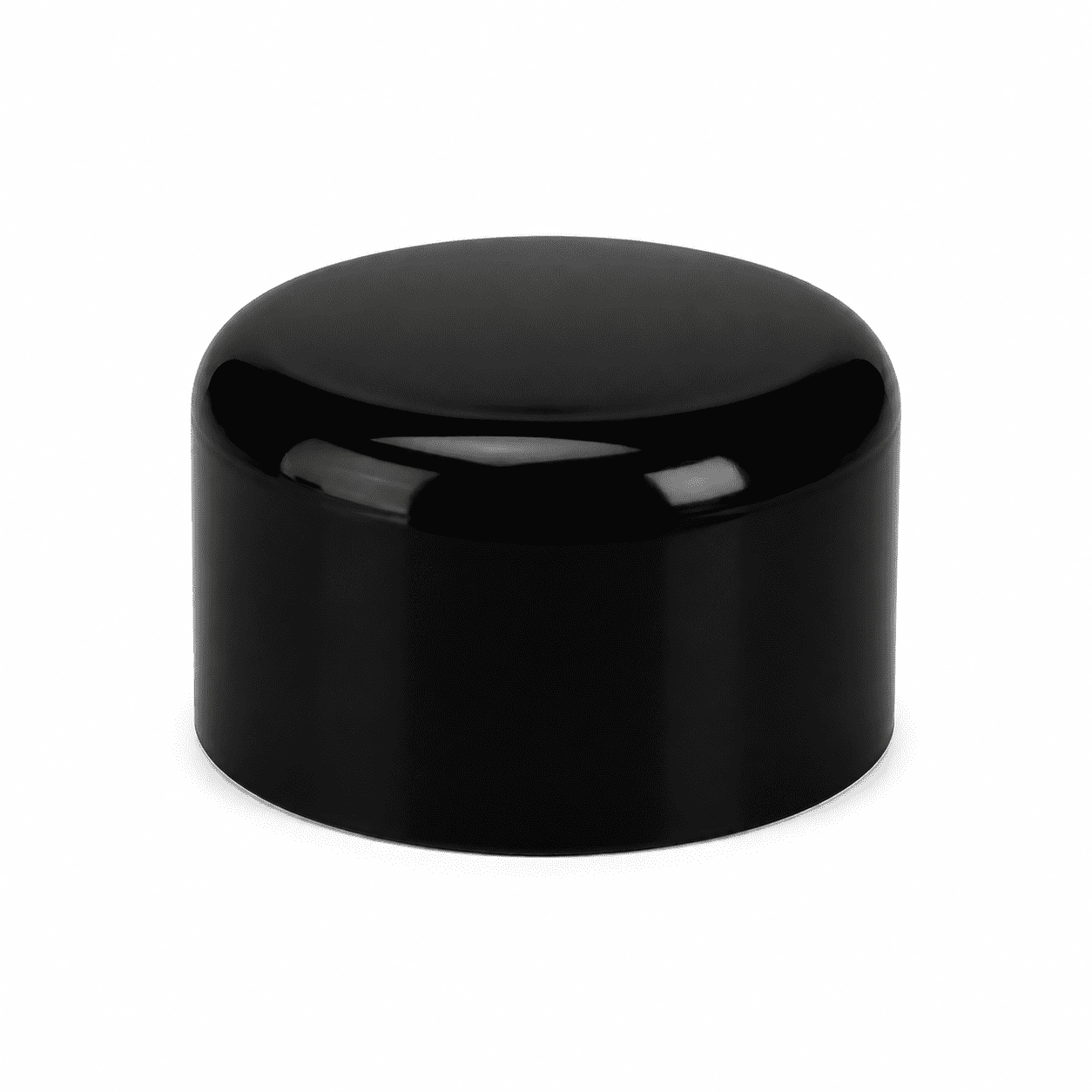 Capuchon rond dia 60mm - NOIR
