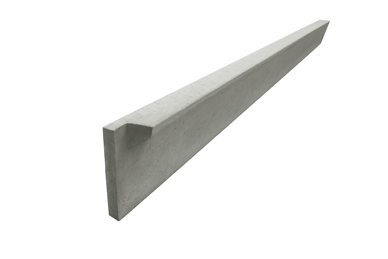 Betonplaat 2.00m (l) - 40 cm (h) MET BOORD