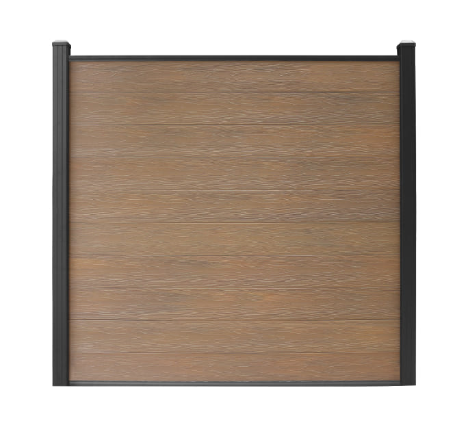 Composiet scherm 1m80 x 1m80 HOUT